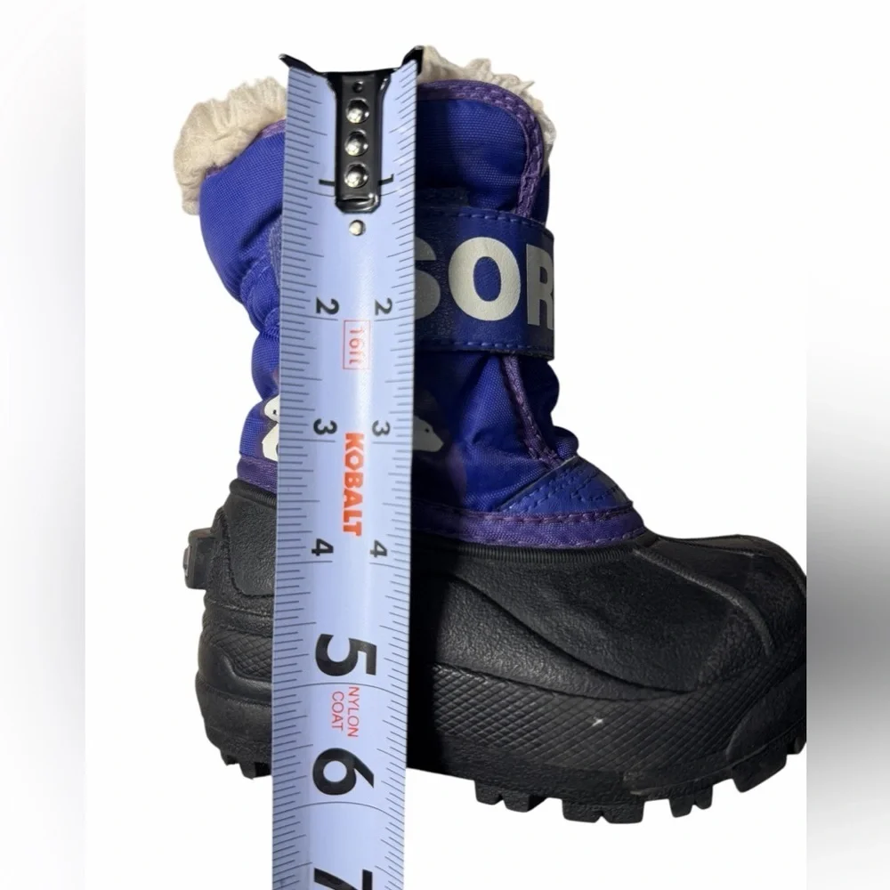 Sorel toddler Snow Commander Kids Snow Boot black and blue US 6